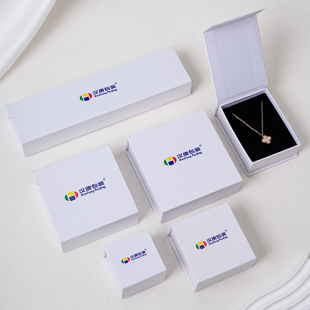 white jewel box with custom LOGO